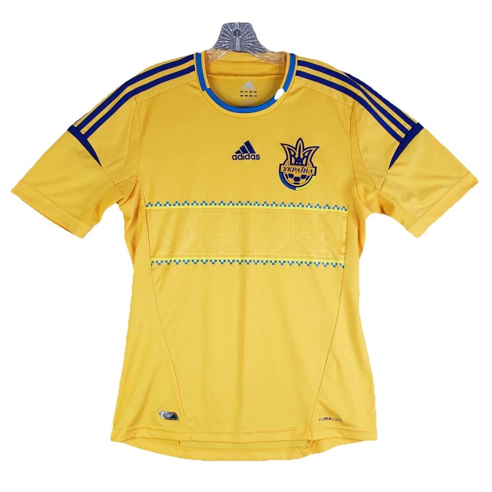 Ukrain Football National Team Jersey 2012-2014 Yellow SS Home Size Medium M